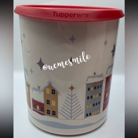 Tupperware Christmas Village Canister Set - Picture 3 of 8